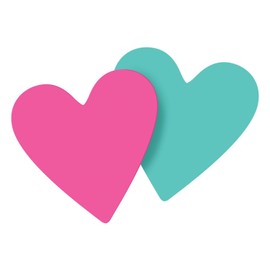 Post-it Super Sticky Notes, 3 in x 3 in, Heart Shape, Assorted Colors, 75 Sheets/Pad, 2 Pads/Pack (7350-T-HRT)