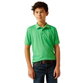 ARIAT Boys TEK Polo, Irish Green, Medium
