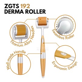 Rodillo Facial Dermaroller 192 Micro Agujas De Titanio 1mm
