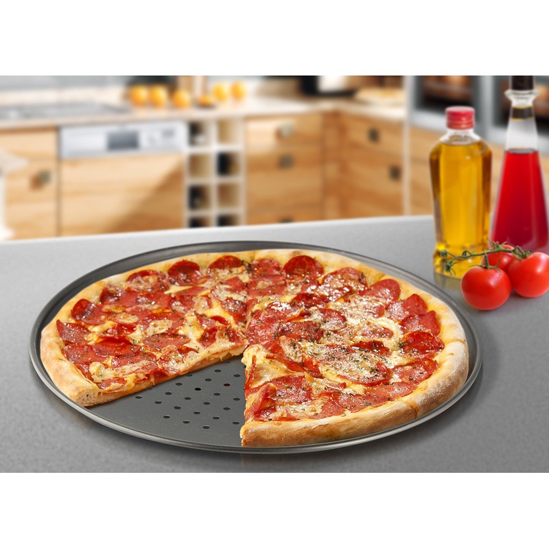 Zenker 7511 Pizzablech rund, perforiert Ø 32 cm, special countries