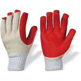 Super Grip Latex Gloves with Reinforced Lining – Orange – Size 10