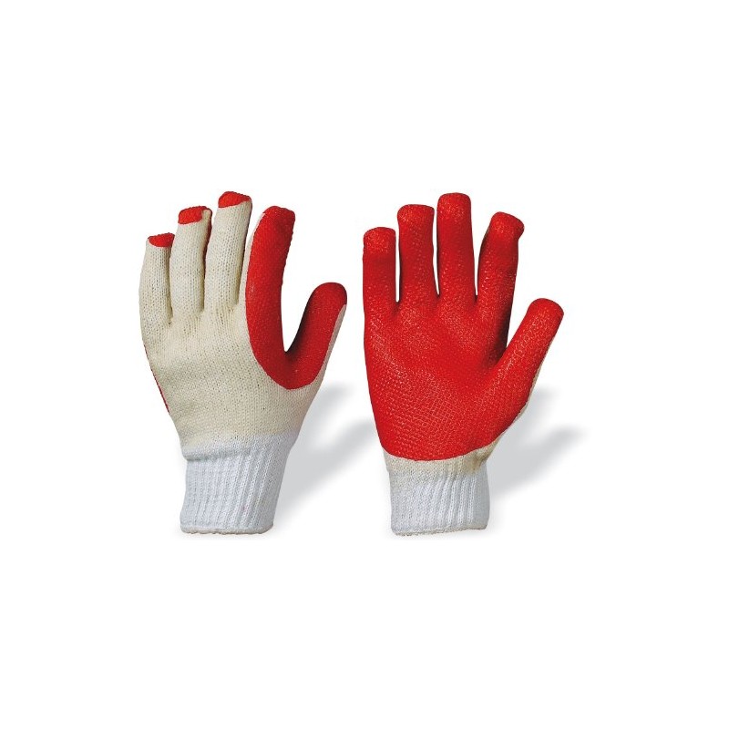 Super Grip Latex Gloves with Reinforced Lining – Orange –