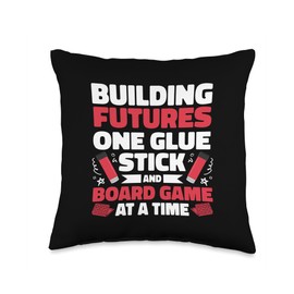 Building Futures One Glue Stick At A Time After School Throw Pillow