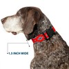 Buckle-Down PC-W31418-NL Dog Collar Plastic Clip Buckle, 1/2"x9"-15", Navajo Gray/Red/Gray/Black