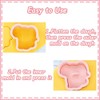 8 Mini Animal Cookie Cutters Set, 3D Raised Design Animal