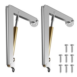 Lid Support Hinge Soft Close Toy Box Hinges Heavy Duty Hydraulic Hinges for Wooden Box Toy Boxes Beds and Heavy Lid, Toolbox and Basement Floor Door 2 PCS (100N)