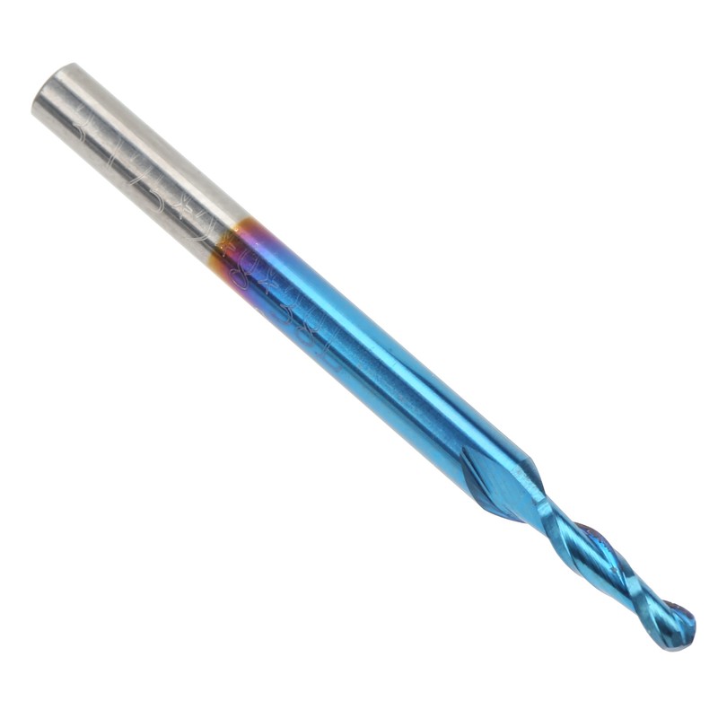 Ballnose Cutter Ball End Mill Blue Coated Spiral Router Bit