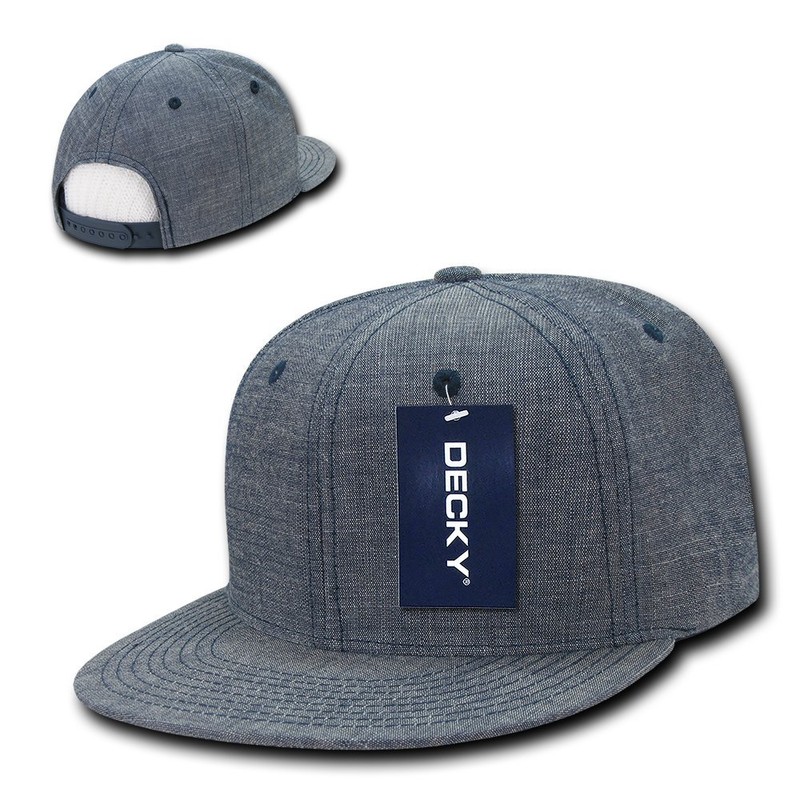 DECKY Washed Denim Snapback, Blue
