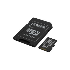 Kingston Canvas Select Plus microSD Memory Card 256GB microSDXC Gen3 150MB/s A1 Card + Adapter - SDCS3/256GB