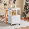 Yaheetech Yaheetech Rolling Kitchen Island with Single Door Cabinet, Kitchen