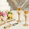 4 Piece Rustic-Style Wedding Cake Knife and Server Set with