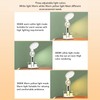 HURRISE Desk Lamp LED, LED Desk Lamps with Fans, Eye