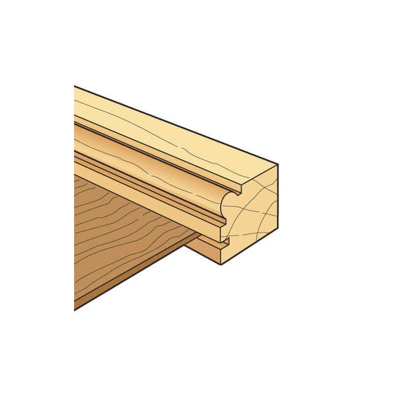 Trend CraftPro Corner Bead Router Cutter, 1/4 Inch Shank, 22.3mm