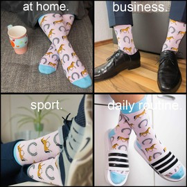 TwoSocks - Funny socks for men and women, funny stockings as a gift, one size fits all - Horse, size: 36-46
