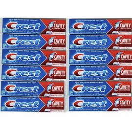 SET OF 6 Crest Fluoride Cavity Protection Regular Paste Toothpaste 2.4oz