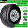 2pcs 15x6.00-6 Flat Free Tire And Wheel, 15x6-6 NHS Lawn