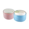 SAFIGLE 2Pcs Portable Talcum Powder Puff Box Body Powder Container