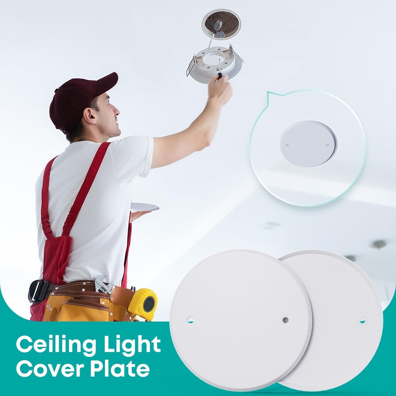 Wuno Shop 3 Pcs Smoke Detecte Cover Plate, 5 Inch