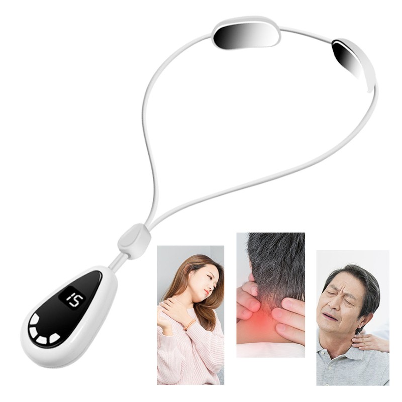 Smart Hanging Cervical Spine Massager Mini Portable Hot Compress Microcurrent