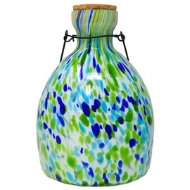 Blue and Green Hanging Glass Wasp Trap