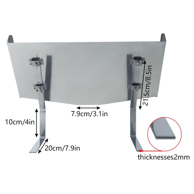 Aetwhy Honeycomb Frame Display Stand, Stainless Steel Honey Uncapping Holder
