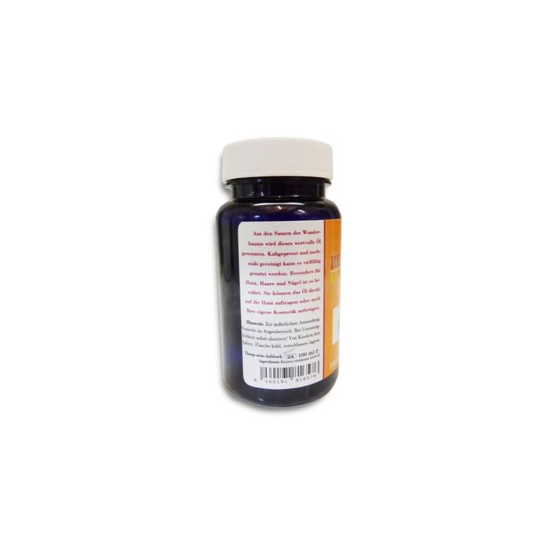 MalvoZon Rizinus-Öl, 100% Pur, Pflege für Haut, Haare und Nägel,