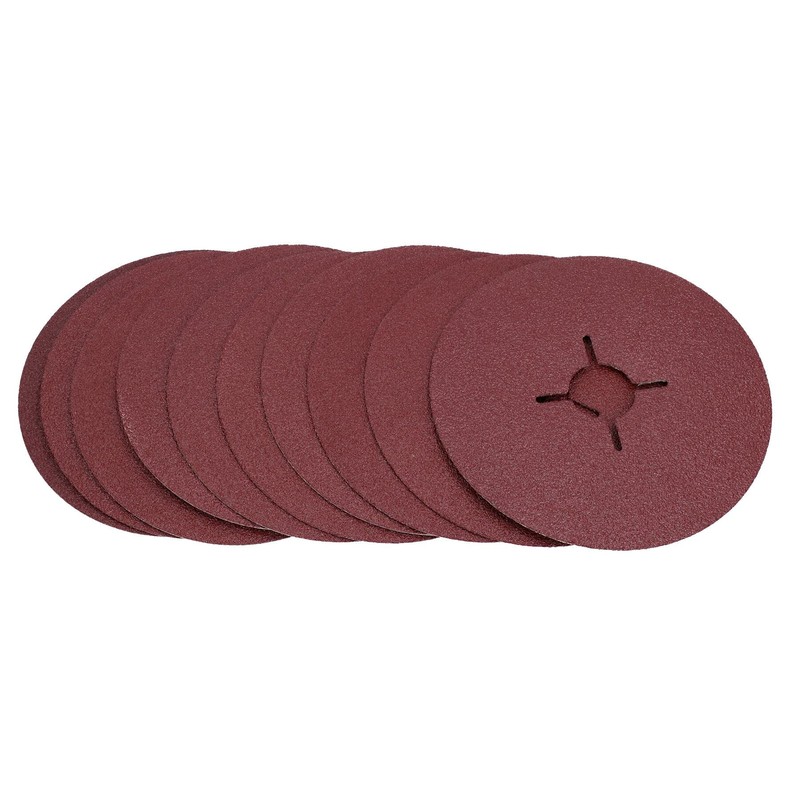 115mm Fibre Sanding Discs 60 Grit Medium Disc for 4-1/2”
