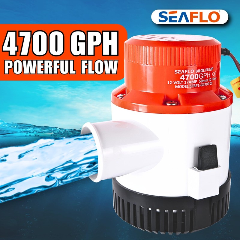 SEAFLO 01 Series 4700 GPH Bilge Pump – 12V, 2"