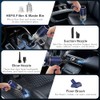 KMM Handheld Car Vacuum Cleaner with LED Light & Multi-Nozzles