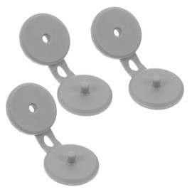 Baluue Condiment Bottle Lid Replacement 3pcs Set TPE Material Universal Fit Jar Lids Smooth Round Edges for Shampoo Shower Gel Bottles