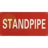 BuildingSigns.com Standpipe Sign (Rust Free, RED, Reflective, Aluminum, Size 6X12)-REF24-10