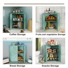 Trironsun Corner Bread Box for Kitchen Counter Double Layer Bamboo