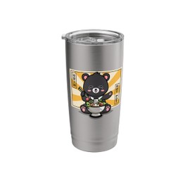 Mens Womens Chinese Kawaii Hot Pot Bear Taiwan Travel Lover Stainless Steel Insulated Tumbler