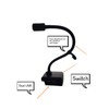 LED Work Light Cordless Gooseneck Lamp 3 Modes Dual USB
