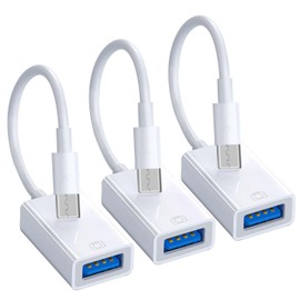 POHFP USB C to USB Adapter [3 Pack],Type-C OTG Cable, C Male to USB A Female Adapter Compatible with Laptops/Tablets/Phones ECT.