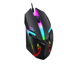 Generic T-Wolf USB Gaming Mouse, 3 Button, 7 Color Backlight, 1200 DPI, Optical, for PC