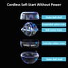 EXBEPE Auto-Start Power Gyro Ball, Metal Ball Center,Self-Luminous Hand Wrist