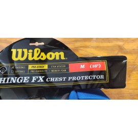 WILSON PRO STOCK HINGE FX BASEBALL CHEST PROTECTOR Royal Blue 16" 3300