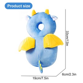 Lotvic Baby Head Protector Backpack, Adjustable Baby Head Protector for Walking & Crawling, Head & Back Protection Safety Pads, Baby Backpack Head Protector for 4-24 Months Baby Learning Walking