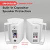 Pyle 6.5 Inch Wall Mount Waterproof Speaker System for Indoor