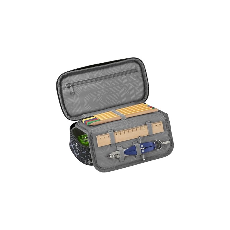 coocazoo Pencil Case, Compass Compartment, Triangle Compartment, Timetable Compartment, Removable