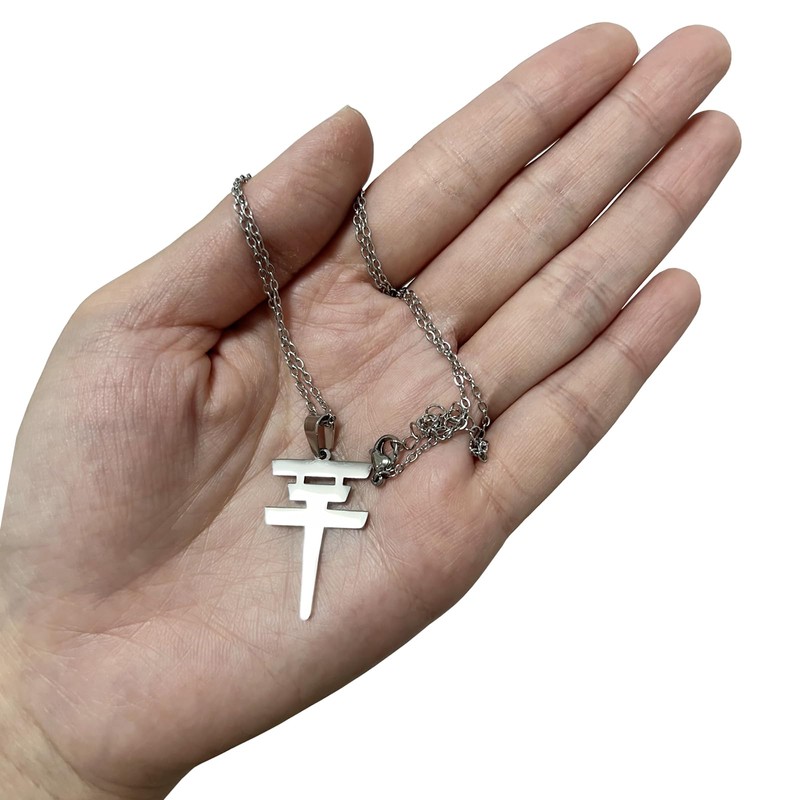 BTREEFLO Tokio Hotel Necklace Silver Tokyo Hotel Merch Stainless Steel