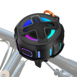 Upgraded, XLeader Pro Bike Speaker, with Handlebar Mount, Bluetooth V5.4, IPX7 Waterproof, Silicone Case, Broadcast Navigation,10W Bassup, 24H Playtime, Hook, eBike Bicycle Motorcycle Bike Accessories