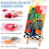 4 Pack Paint by Numbers kit for Adults with Frame