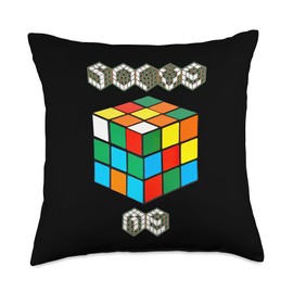 Solve Me Puzzle Cube Throw Pillow