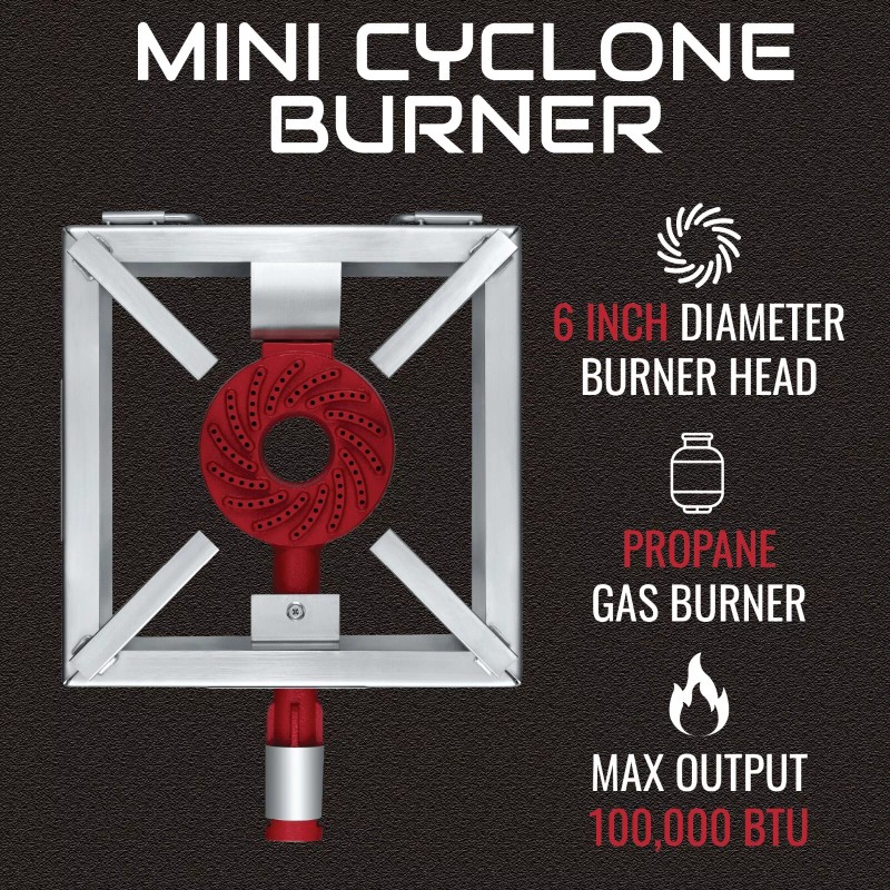 CONCORD 12" THE BLOCK BURNER in Stainless Steel