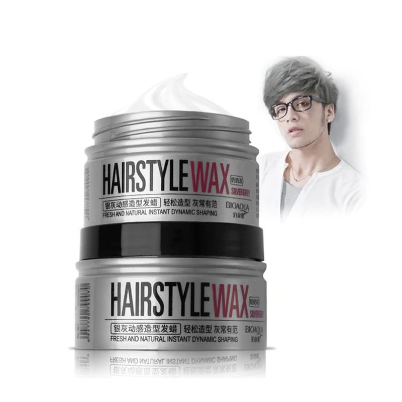 Cera Gris para Cabello Color Plata Silver Grey Hairstyle Wax