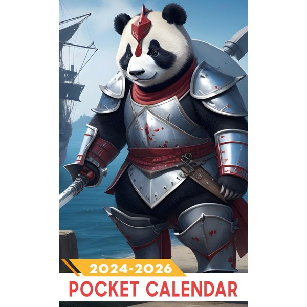 Pocket Calendar 2024 - 2026: Three-Year Monthly Planner for Purse