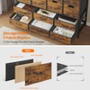 HAUOMS 8-Cube Storage Bookshelf with 6 Fabric Drawers, DIY Cube