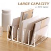 Divider Stand, 5 Compartments, Notebook Stand, File Organizer, Acrylic, Document